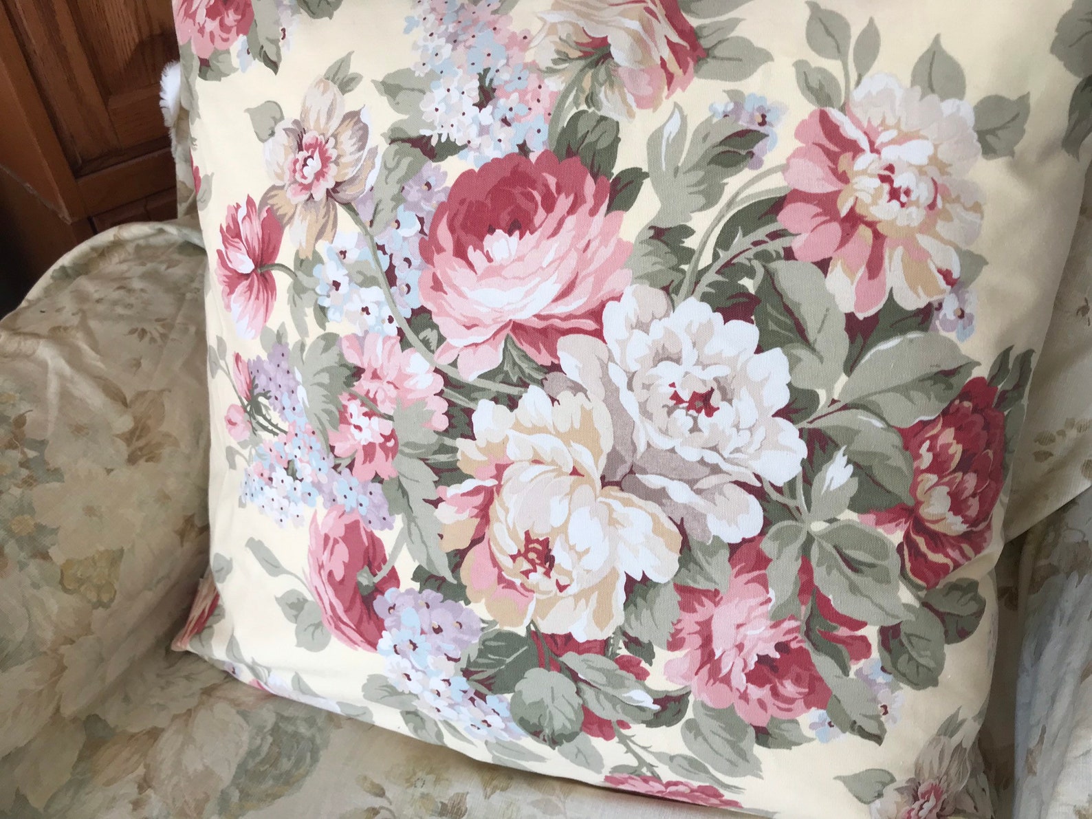 Ralph Lauren pillow cover decorator weight fabric Etsy