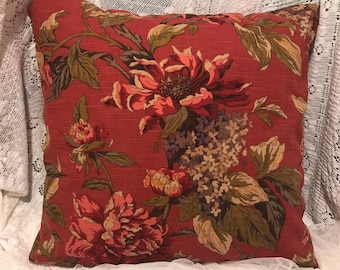 Croscill SERENA PILLOW Cover Rich FALL Colors Lovely Floral