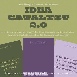 Creative Thinking Card Deck | Creative Prompts and Inspiration | Printable – Idea Catalyst 52 Card Deck 2| for Designers, Artists, Makers