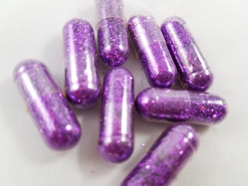 Pretty Purple Princess Glitter Pills