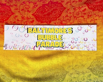 Bubble Parade Bumper Sticker