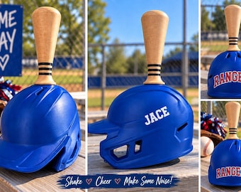 Campanaccio per casco da baseball STL 3MF / File di stampa 3D per impugnatura di mazza da baseball / Campanatto spirito di squadra download digitale / Regalo per la mamma di un giocatore di baseball
