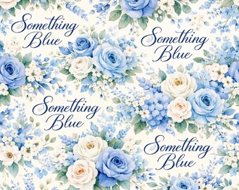 Carta da regalo floreale Something Blue, carta da regalo per matrimonio, addio al nubilato, sposa, fidanzamento