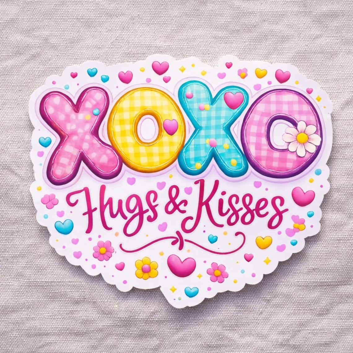 XOXO Hugs and Kisses PNG | Cute Valentines Day Digital Download - Etsy