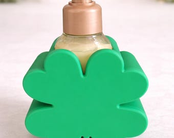 Shamrock Soap Holder – St Patrick’s Day Kitchen Decor – Farmhouse Sink Soap Dispenser Stand – Clover Bathroom Decor - BBW