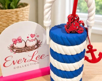 Boat Theme Can Cooler/Holder & Tab Opener Keychain | Cute Summer Drink Holder | 3D Printed Gift