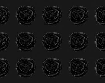 Black Rose Pattern Wrapping Paper | Floral Gift Wrap, Dark Rose Print