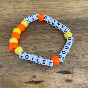 TOILET BOUND HANAKOKUN Single Kandi Bracelet - Anime themed.
