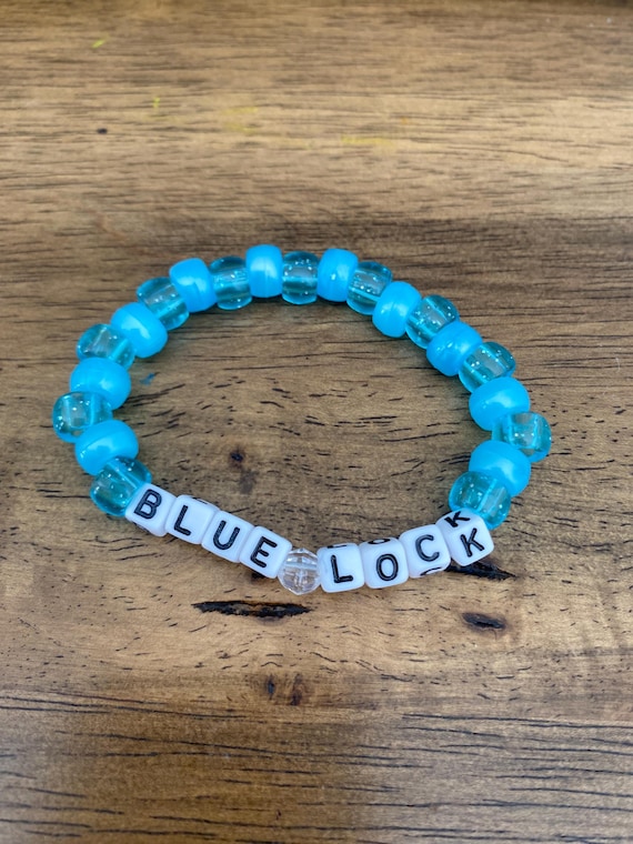 Bracelet Diy Fan Anime SUJEBRAN Bleu Locks Bracelet, Anime Bracelet Bracelet Combiné DIY, Bleu Bracelet Anime Réglable Alliage Cuir Cadeau Fan