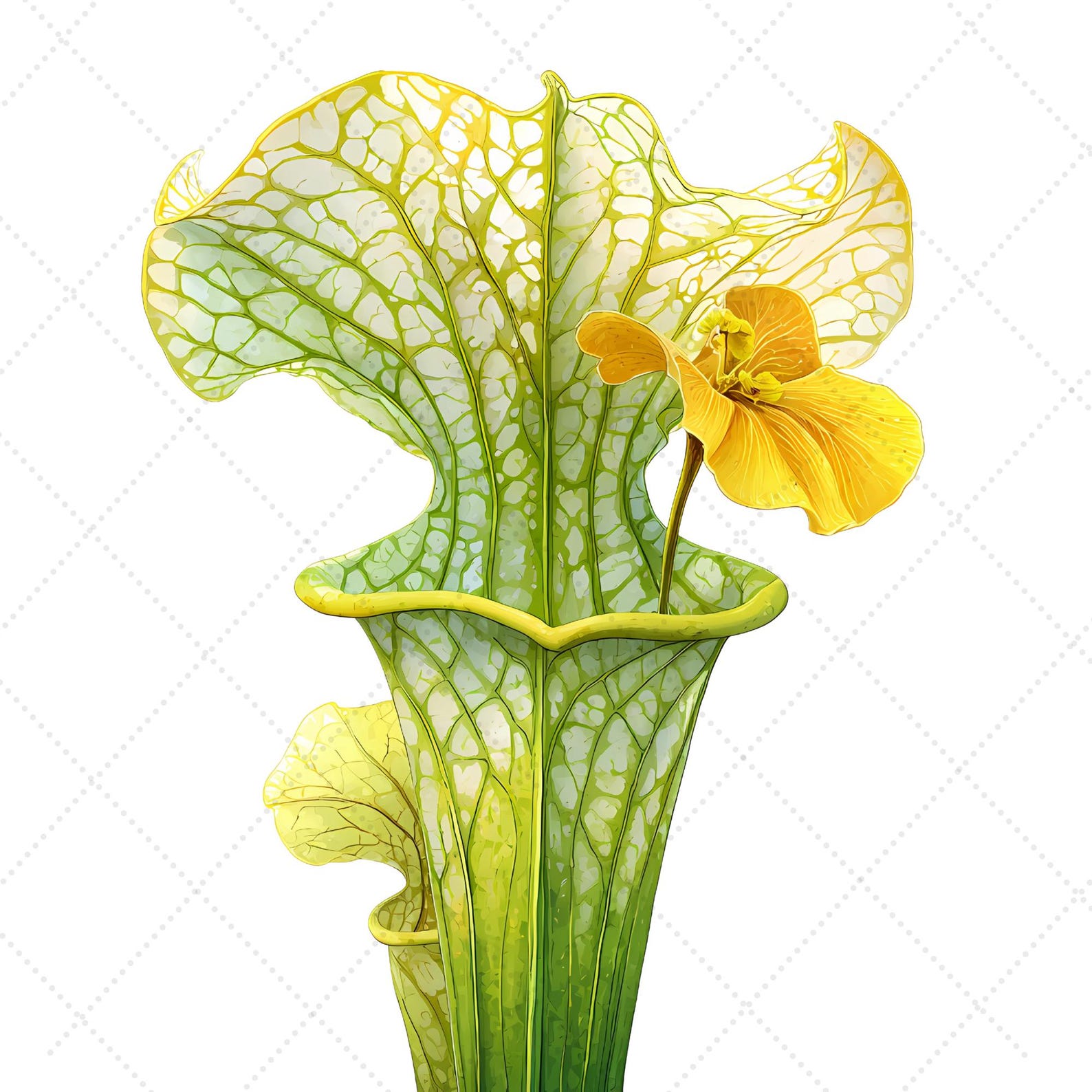 Carnivorous Plant Watercolor Clipart Bundle - Venus Fly Traps, Pitcher ...