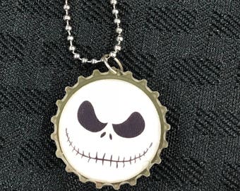 15 Nightmare Before Christmas Flat Bottle Cap Necklaces Set 2 15 Nightmare Before Christmas Flat Bottle Cap Necklaces Set 2