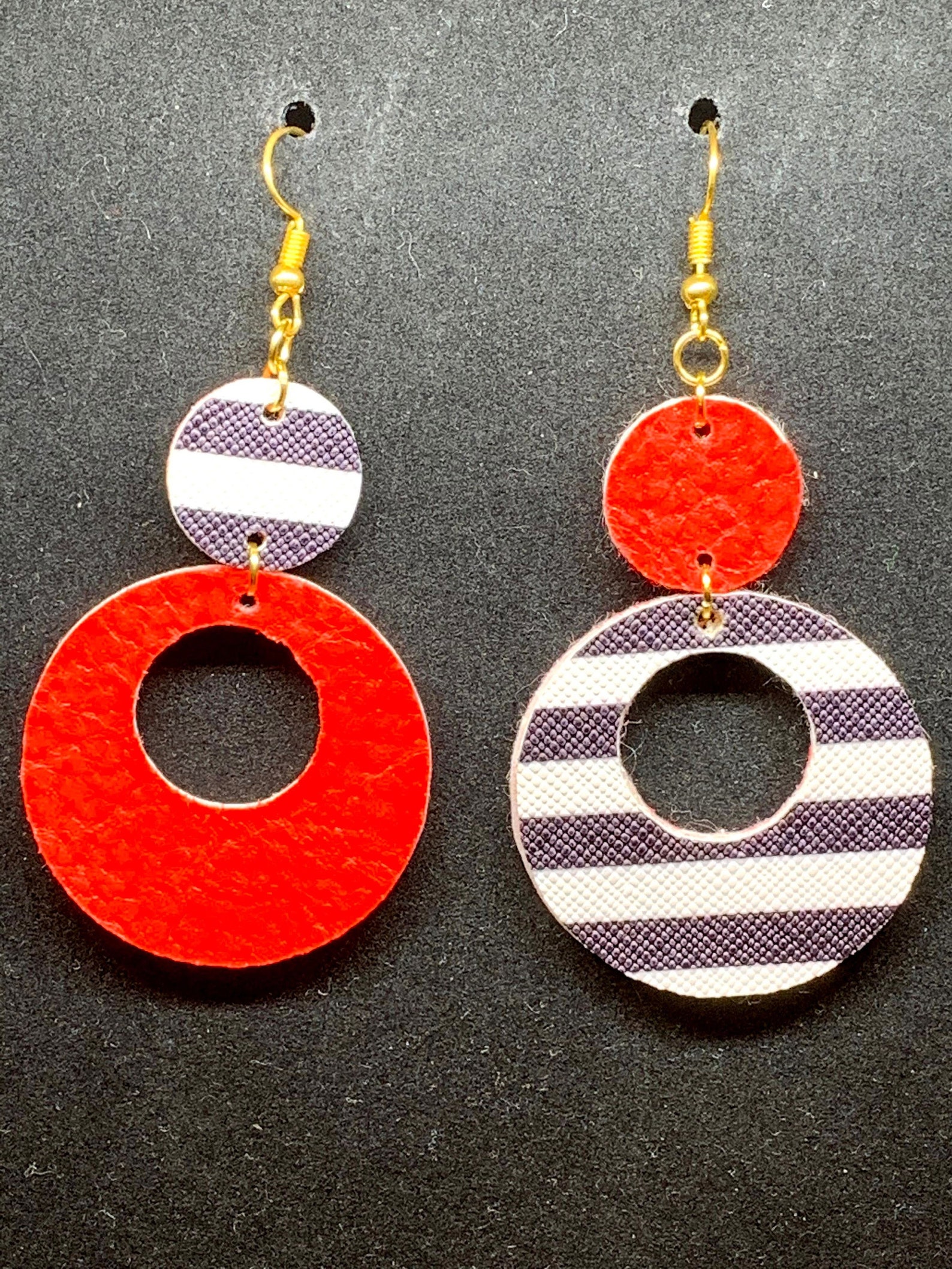 Black White and Red Circles - Etsy