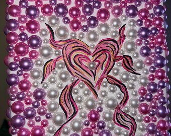 beading heart
