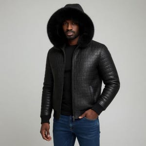 Leather Spike Jacket Hood - Etsy