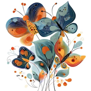 Butterfly Clipart Bundle – Watercolor & Realistic Butterfly PNGs, Digital Download for Sublimation, Scrapbooking, Stickers, Wall Art