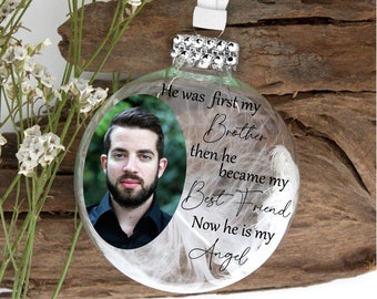 Memorial Ornament for Brother - Lost Loved One Ornament