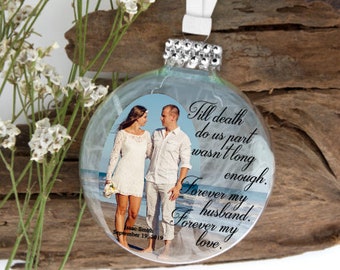 Husband Memorial Christmas Ornament