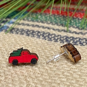 Red truck hotsell earrings