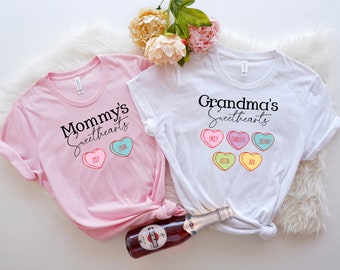Personalized Valentines Shirt for Grandma's Sweethearts