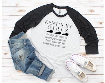 Kentucky Girls Raglan Shirt