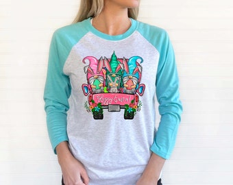 Gnome Easter Shirt for Women - Gnome Easter Truck Shirt - Easter T Shirt