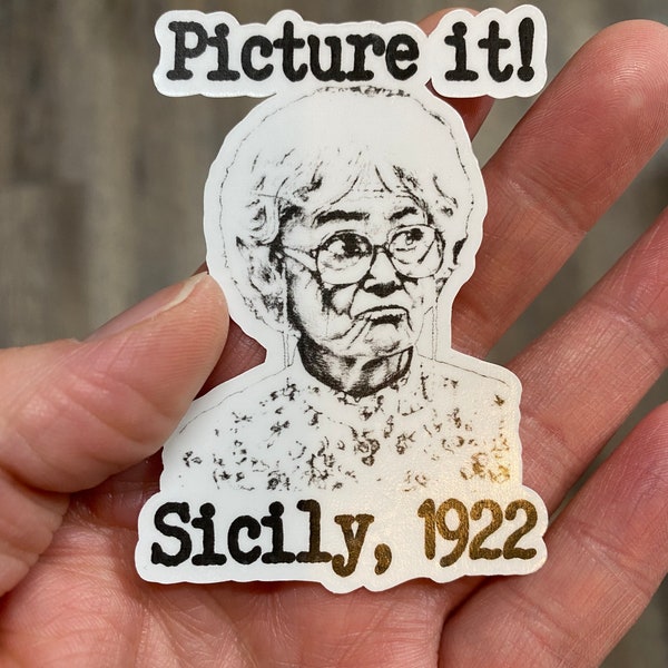 Golden Girls Sticker - Picture it Sicily 1922 - Sophia Petrillo