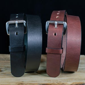 1.5&quot; Handmade Ultra Thick Full Grain Leather Belt: 1.5&quot; Wide Steerhide, USA Made