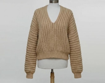 The Chunky Sweater Crochet Pattern (S-3XL)