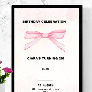 Editable Birthday Invitation Template - Digital Printable Invite - Instant Download - Kids Birthday Invitation
