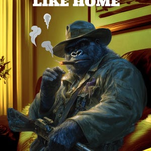 Gorilla Posters, Gorilla Wall art, Animal Wall Posters, Humorous, Home design, Animal Prints, Digital Print, Gorilla Art, Jungle Lovers