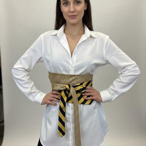 Necktie Obi Belt - Etsy display picture 1
