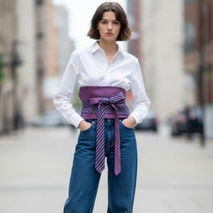 Necktie Obi Belt - Etsy display picture 3