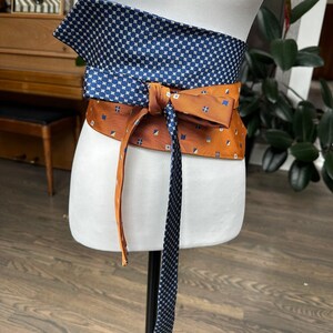 Obi Belt Upcycled Ties - Etsy display picture 3