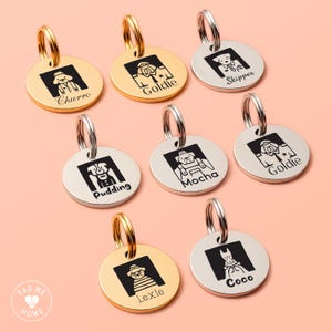 Dog Tag Personalized - Dog ID Tag Name Engraved Dog Tag Dog Collar Tag Custom Dog Tag Pet ID Tag