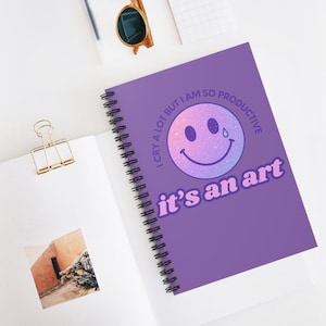 Swiftie Inspired I cry a lot but I am So Productive Spiral Notebook - Ruled Line