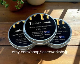 Natural Cutting Board Butter: Timber Tonic, Food-Safe Wood Conditioner (120ml)