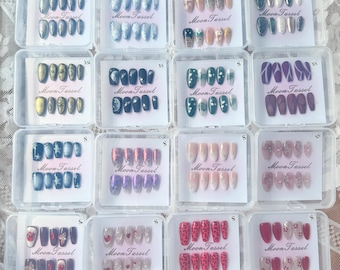 Caja sorpresa de uñas Lucky Mystery (disponible en 3 y 5 sets) / Uñas postizas reutilizables / Regalo sorpresa / Caja sorpresa
