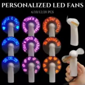Personalized LED Fans - Scrolling Messages - Unique and Original Gifts