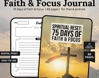 Daily Prayer Journal Printable | Christian Prayer Planner PDF | Weekly Prayer Sheet | Scripture Study Template | Instant Download
