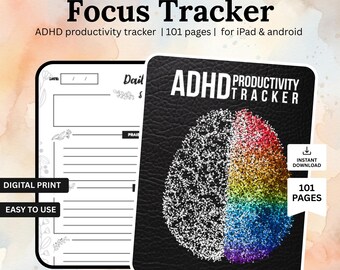 ADHD Productivity Planner Printable | Daily Planner for ADHD Adults and Students | Focus Tracker PDF | Instant Download Organizer