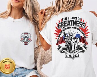 America 250 Shirt, 250th Anniversary Tee, 1776 To 2026 Patriotic Eagle Shirt, USA Anniversary Statue Liberty Freedom Graphic