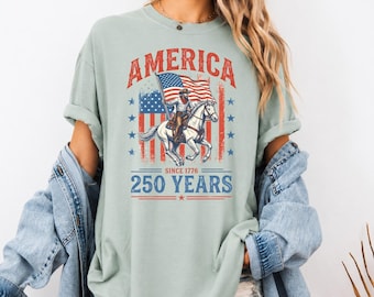 Comfort Colors USA Shirt Tshirt US 250 Years foj T-Shirt America 250th Anniversary Gift 250 Years 4th of July