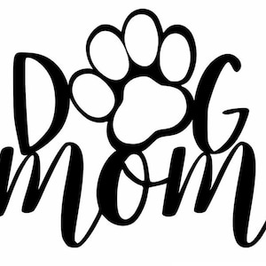 Dog Mom Car Decal