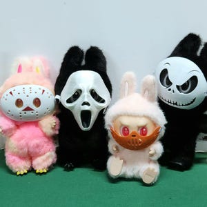 3D Printed SCARY MASKS for Labubu Dolls - HALLOWEEN Masks - Horror Masks - Halloween Costumes - Cute Doll Accessory- Labubu Masks