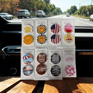 Ceramic Car Coasters – Set of 2