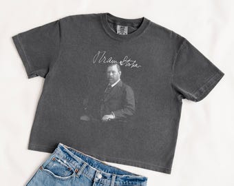 Bram Stoker Comfort Colors® Women's Boxy Tee | Dracula Gothic Literary Tee | Classic Horror Book Lover Gift