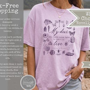 Charlotte Mason 100% Cotton Shirt | Homeschool Mom Shirt | Living Education Shirt Orchid