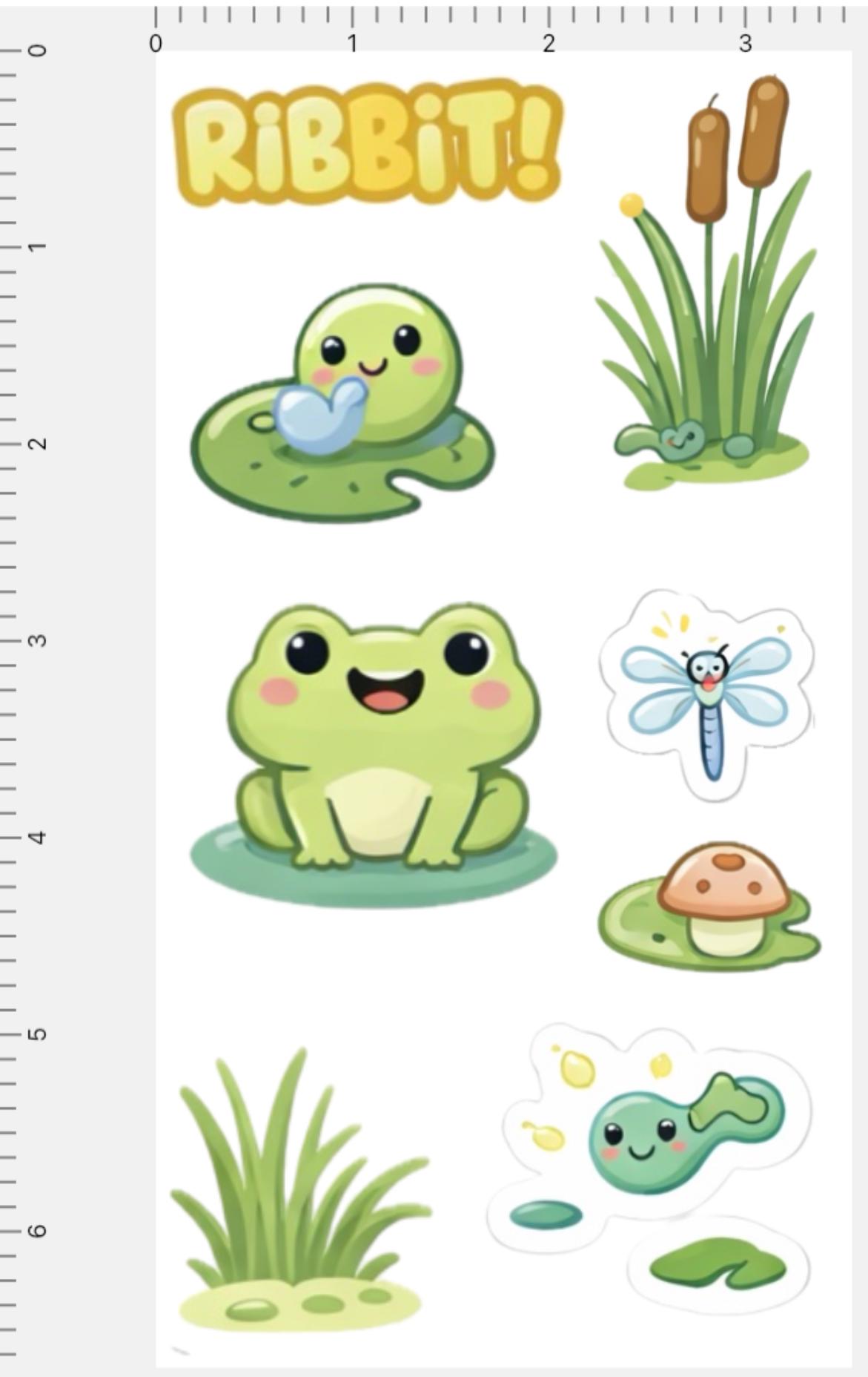 Frog Sticker Set – Waterproof Vinyl Decals, Planner Stickers - Etsy