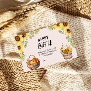 10 Baby Shower Nappy Raffle Card | Printable Diaper Raffle Tickets | Baby Shower Game | Baby Shower Invitation Insert