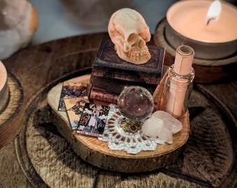 Love Tarot Reading Diorama: Handmade Witchy Decor, Spiritual Gift